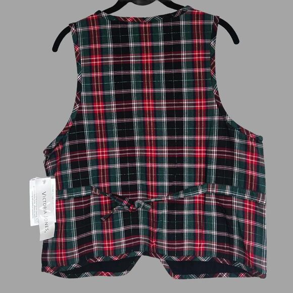 Vtg. Victoria Jones Holiday Bear in Stockings Christmas Women's Med. Teddy Bears - Picture 2 of 8